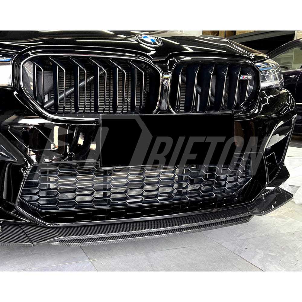 MT Style Dry Carbon Fiber Front Lip For BMW 5 Series F90 M5 LCI 2020-2023