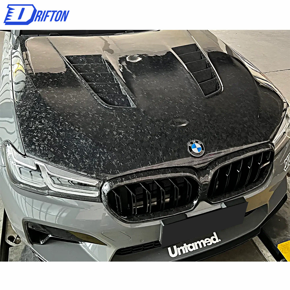 V Style Forged Dry Carbon Fiber Hood For BMW 5 Series F90 M5 G30 2017-2023