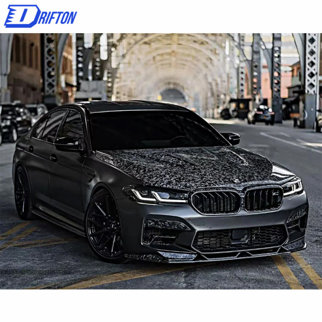 V Style Forged Dry Carbon Fiber Hood For BMW 5 Series F90 M5 G30 2017-2023