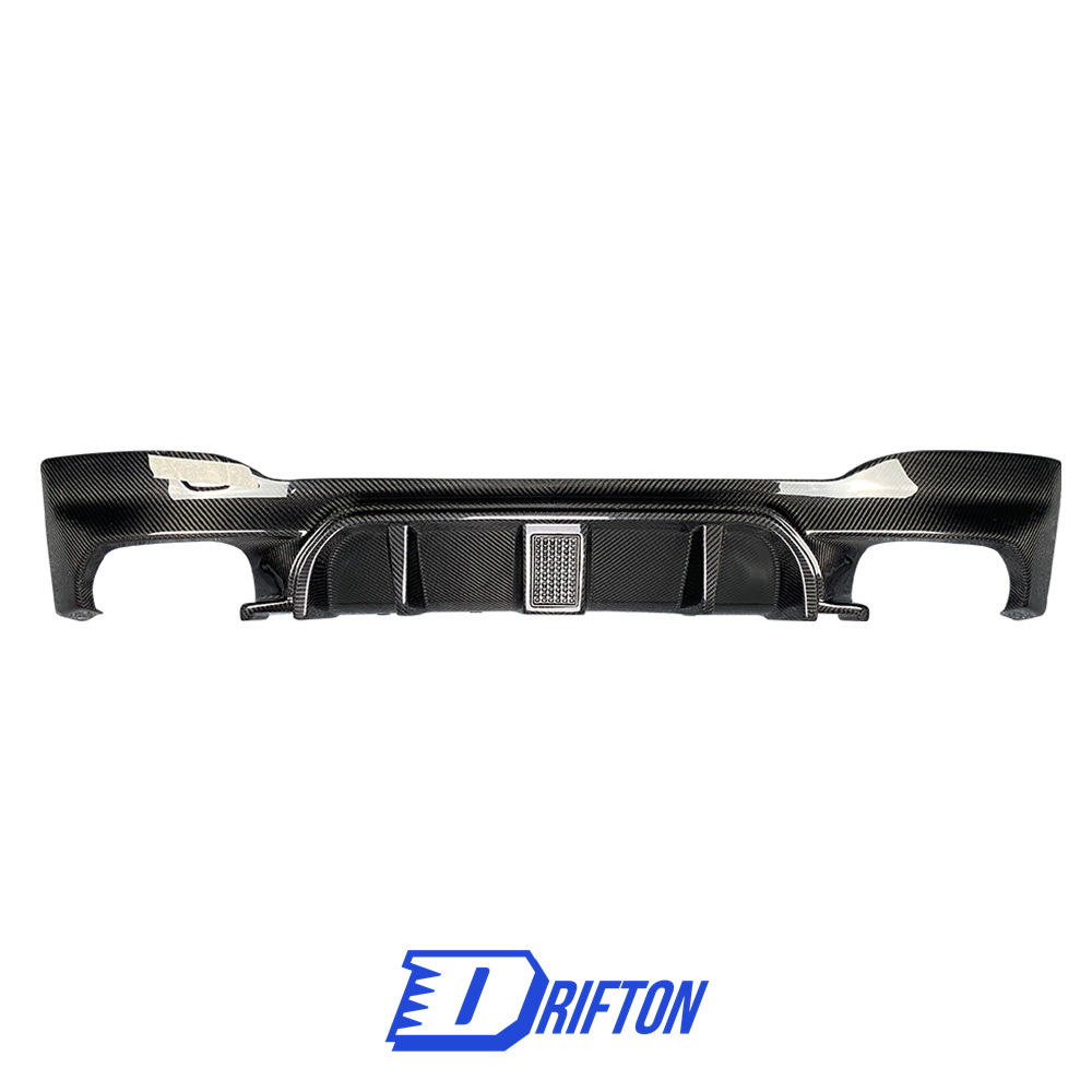 Dry Carbon Fiber Rear Diffuser With LED Light For BMW F90 M5 2017-2023