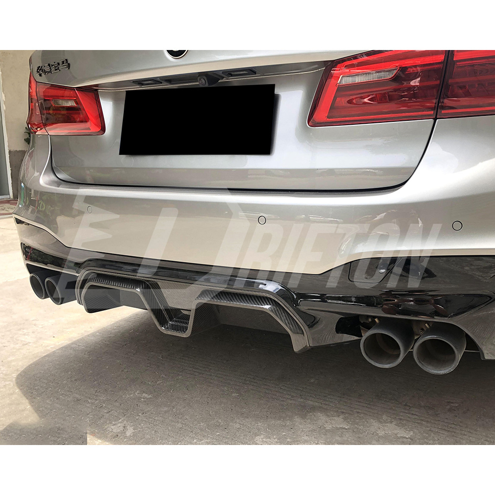 CS Style Dry Carbon Fiber Rear Diffuser For BMW 5 Series F90 M5 2017-2023