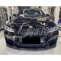 MT Style Dry Carbon Fiber Front Lip For BMW 5 Series F90 M5 LCI 2020-2023