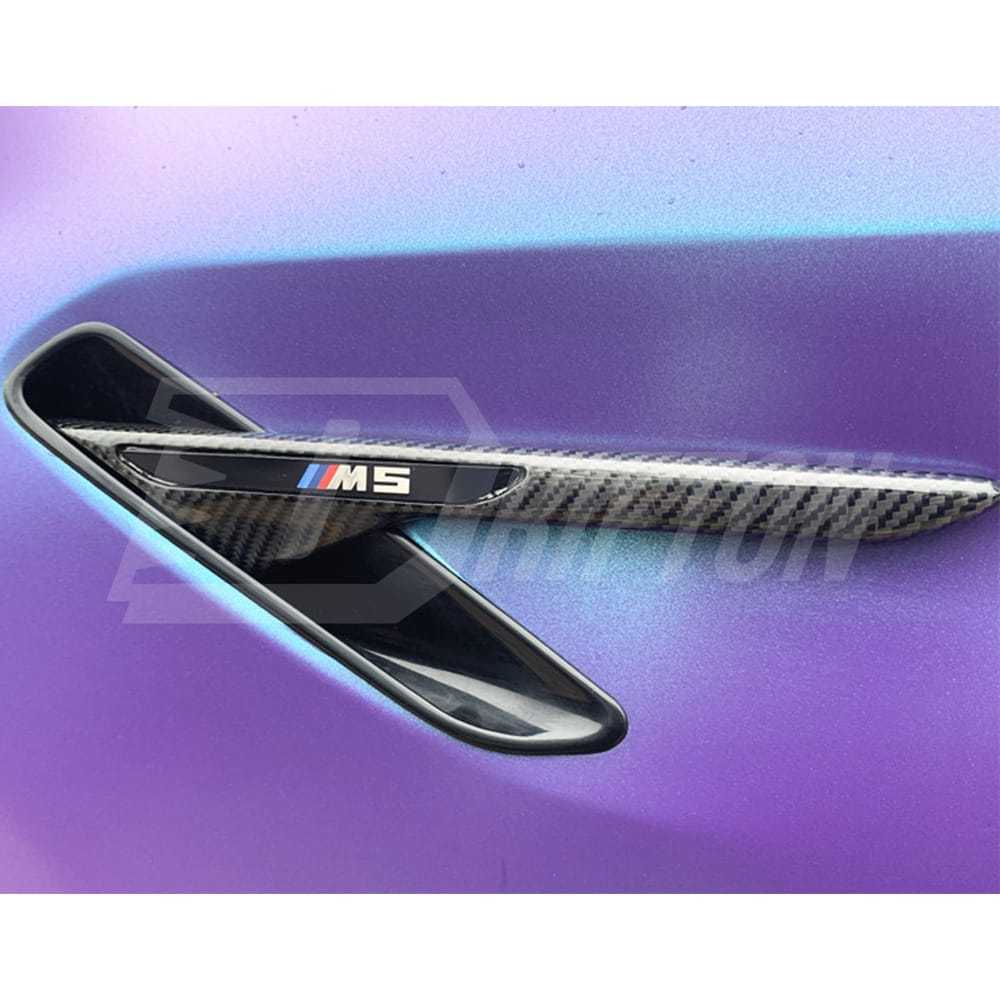 Carbon Fiber Replacement Fender Vent Trim For BMW 5 Series F90 M5 2017-2019