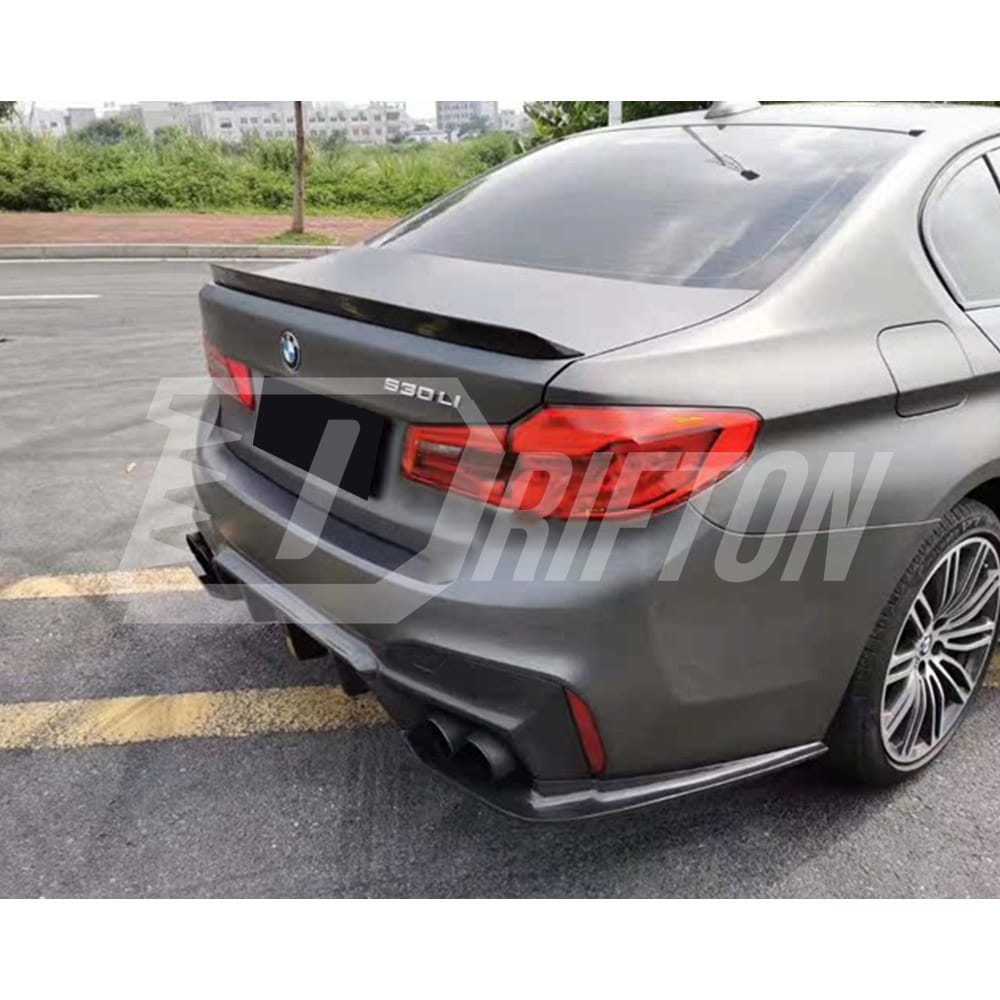 3D Style Dry Carbon Fiber Rear Spoiler Trunk Wing For 5 BMW Series G30 G38 F90 M5 2017-2023