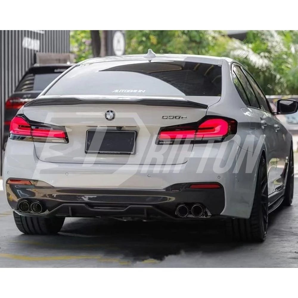 DA Style Carbon Fiber Rear Spoiler Trunk Wing For BMW 5 Series G30 G38 F90 M5 2017-2023