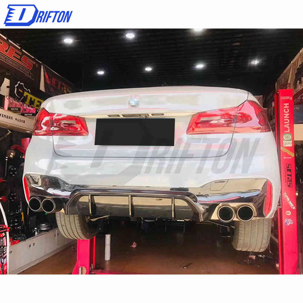 M5 Style Dry Carbon Fiber Rear Diffuser For BMW 5 Series G30 G38 2017-2023