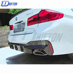 M5 Style Dry Carbon Fiber Rear Diffuser For BMW 5 Series G30 G38 2017-2023