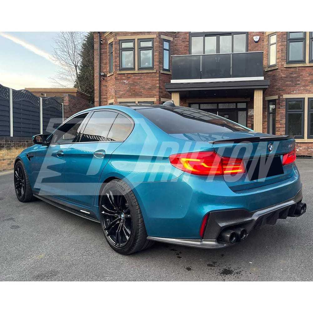 3D Style Dry Carbon Fiber Rear Diffuser For BMW 5 Series G30 G38 2017-2023