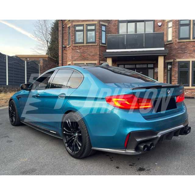 3D Style Dry Carbon Fiber Rear Diffuser For BMW 5 Series G30 G38 2017-2023