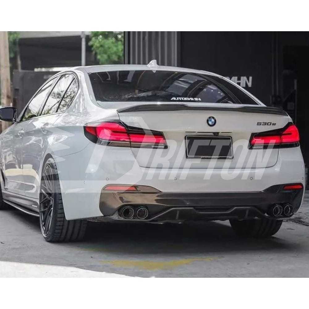 DA Style Carbon Fiber Rear Spoiler Trunk Wing For BMW 5 Series G30 G38 F90 M5 2017-2023