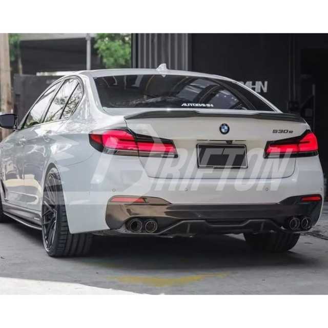 DA Style Carbon Fiber Rear Spoiler Trunk Wing For BMW 5 Series G30 G38 F90 M5 2017-2023