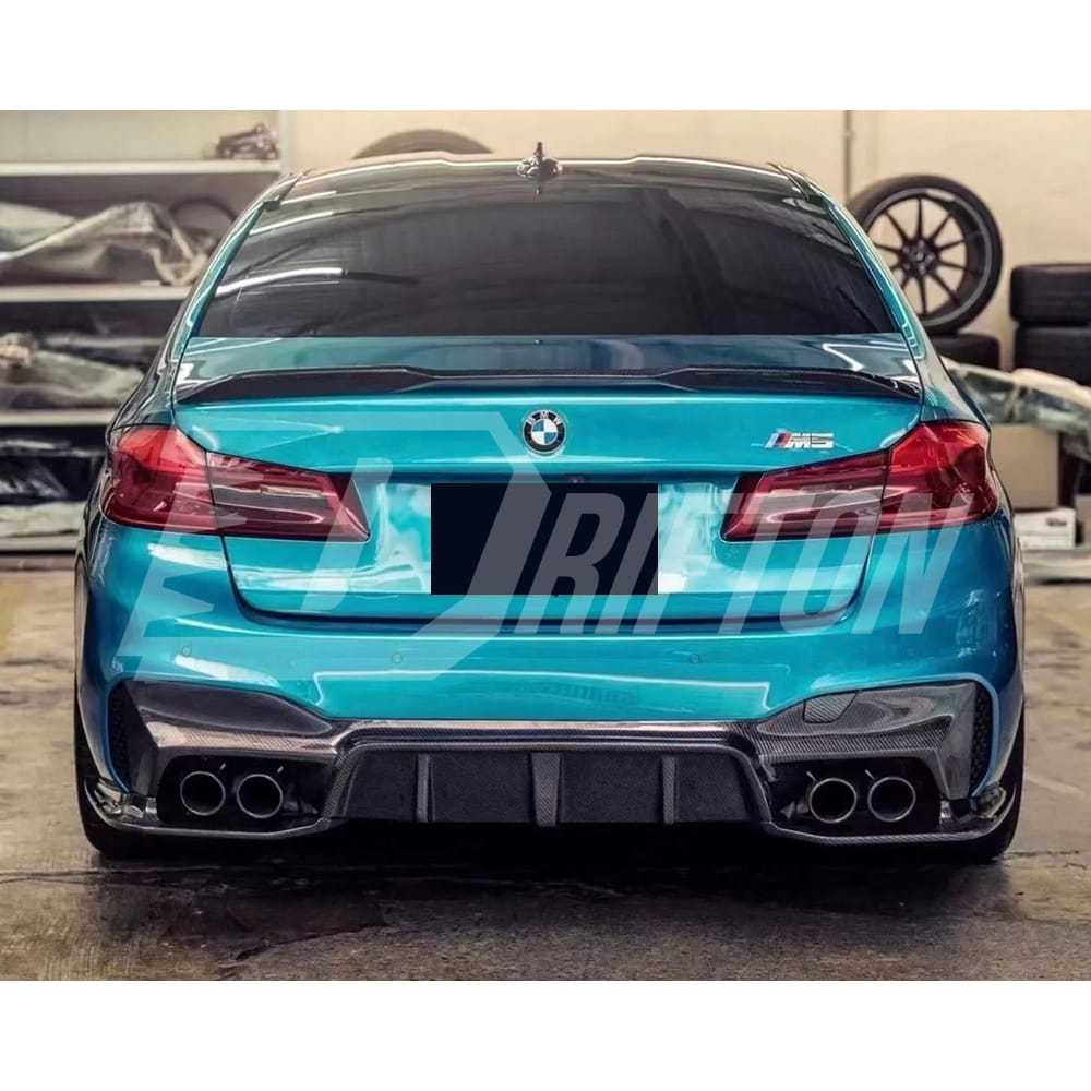3D Style Dry Carbon Fiber Rear Diffuser For BMW 5 Series G30 G38 2017-2023