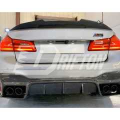 PSM Style Carbon Fiber Rear Trunk Spoiler For BMW 5 Series G30 G38 F90 M5 2017-2023