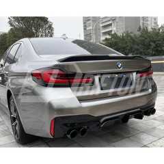 DA Style Carbon Fiber Rear Spoiler Trunk Wing For BMW 5 Series G30 G38 F90 M5 2017-2023