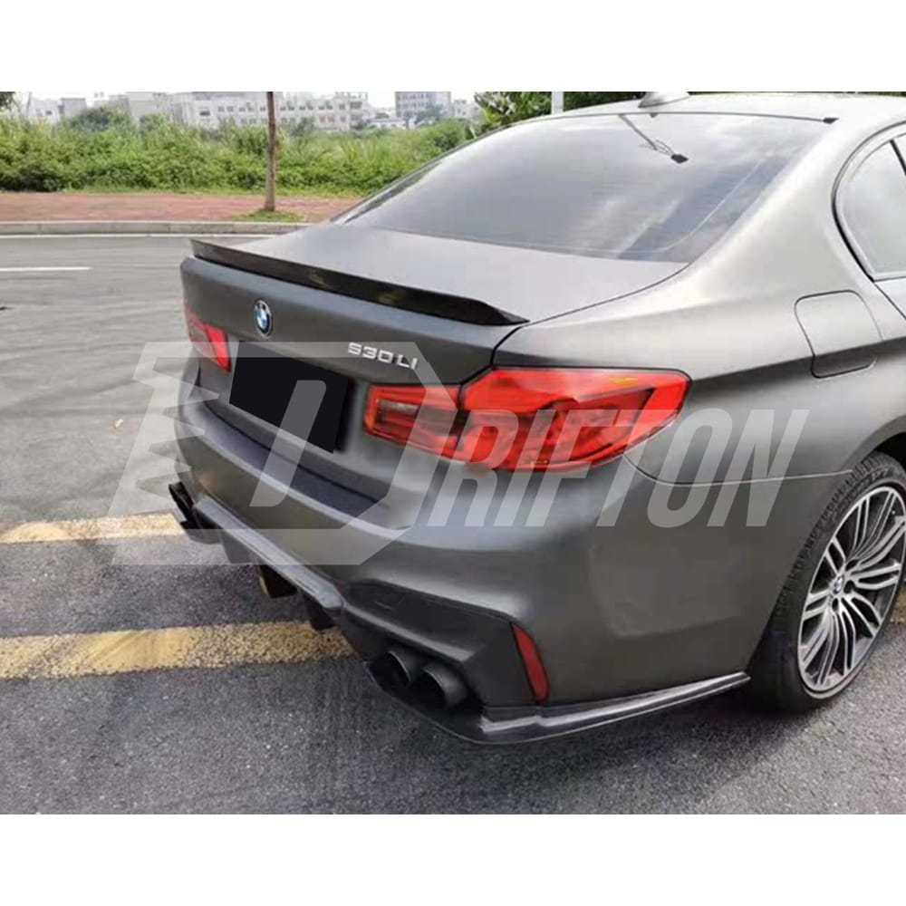 3D Style Dry Carbon Fiber Rear Spoiler Trunk Wing For BMW 5 Series G30 G38 F90 M5 2017-2023