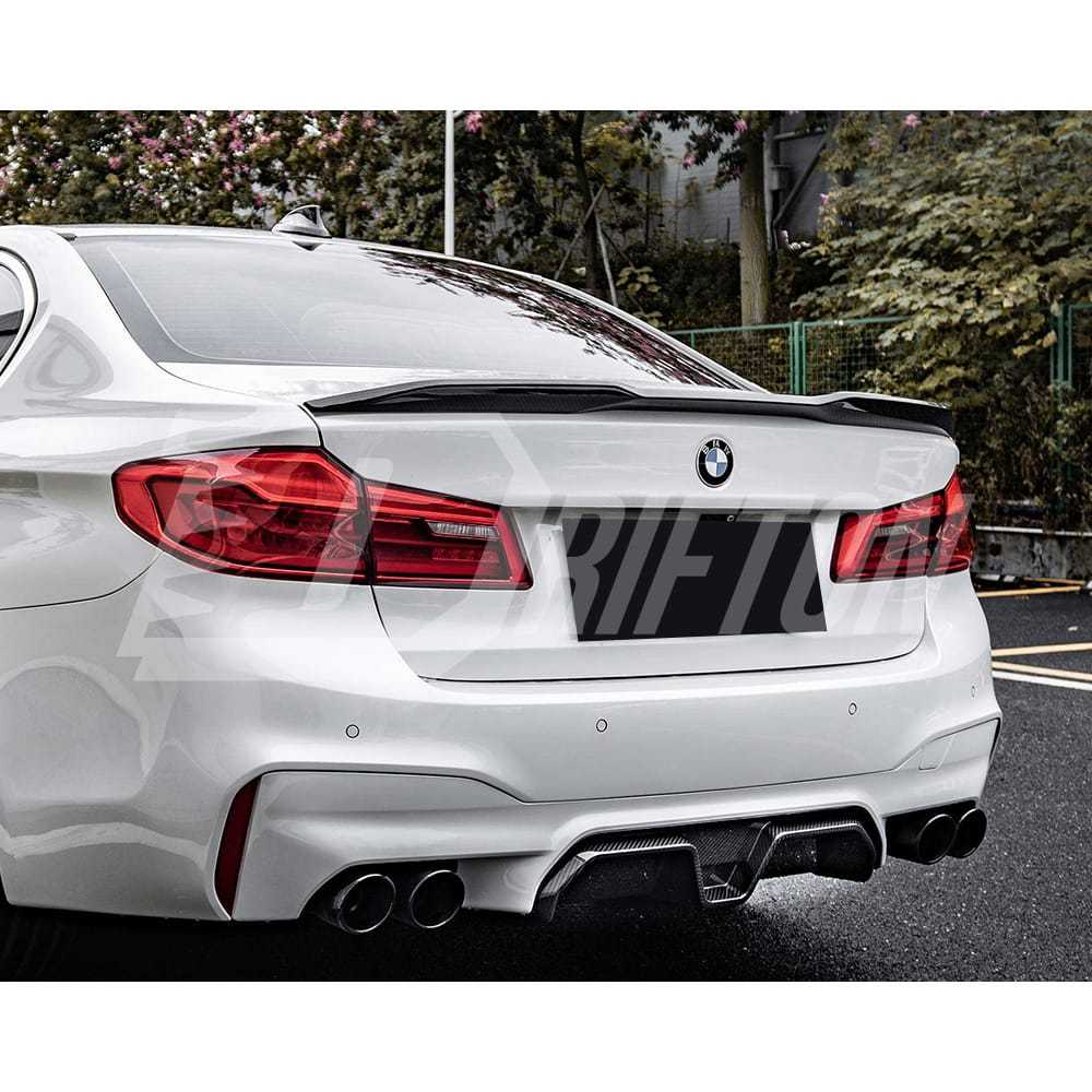 DA Style Dry Carbon Fiber Rear Spoiler Trunk Wing For BMW 5 Series G30 G38 F90 M5 2017-2023