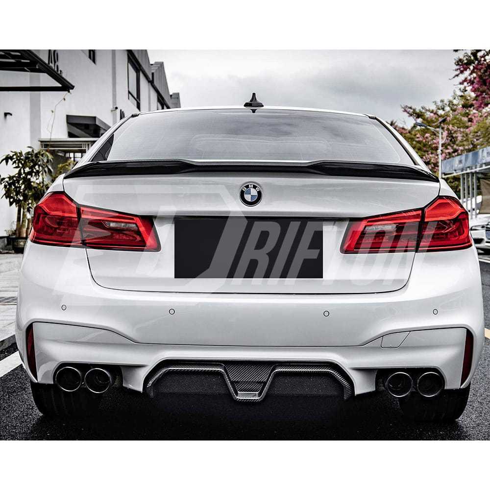 DA Style Dry Carbon Fiber Rear Spoiler Trunk Wing For BMW 5 Series G30 G38 F90 M5 2017-2023