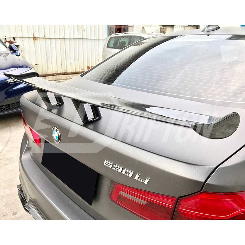 AC Style Dry Carbon Fiber Rear Spoiler GT Wing For BMW 5 Series G30 G38 F90 M5 2017-2023