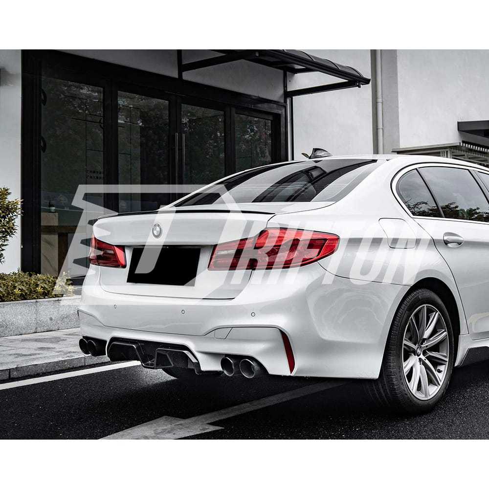 M5 Style Dry Carbon Fiber Rear Trunk Wing For BMW 5 Series G30 G38 2017-2019