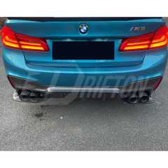 3D Style Dry Carbon Fiber Rear Diffuser For BMW 5 Series G30 G38 2017-2023