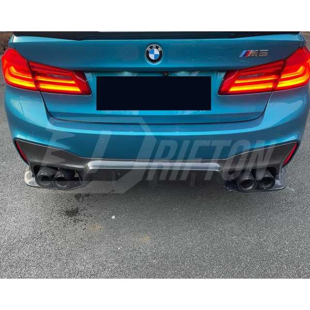 3D Style Dry Carbon Fiber Rear Diffuser For BMW 5 Series G30 G38 2017-2023