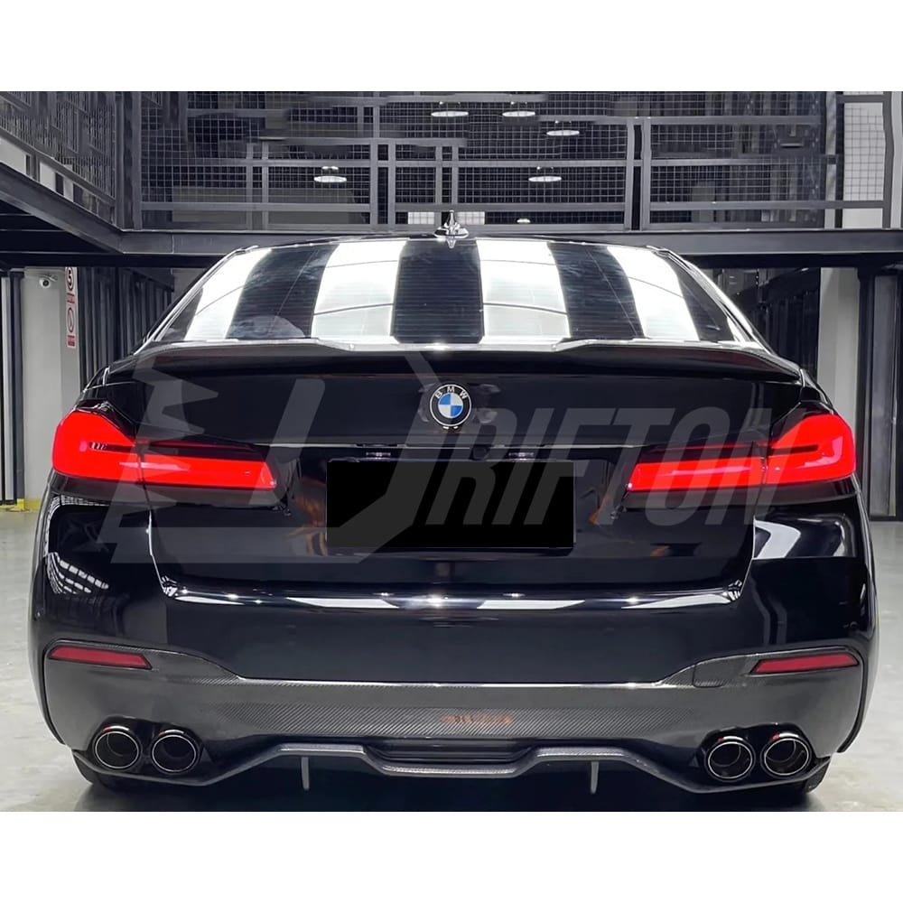 MP Style Carbon Fiber Rear Diffuser For BMW 5 Series G30 G38 2017-2023