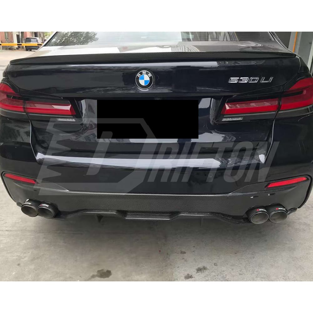 MP Style Carbon Fiber Rear Diffuser For BMW 5 Series G30 G38 2017-2023