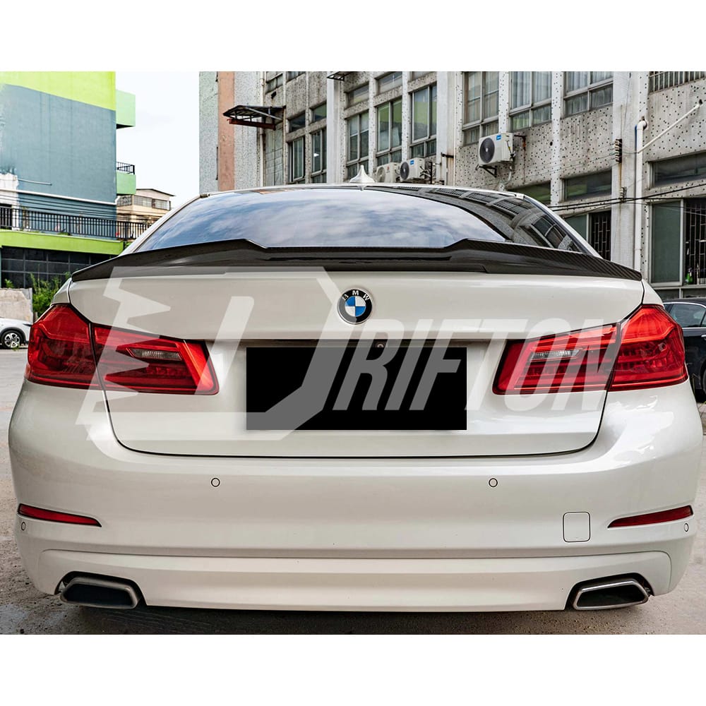 PSM Style Dry Carbon Fiber Rear Trunk Spoiler For BMW 5 Series G30 G38 F90 M5 2017-2023