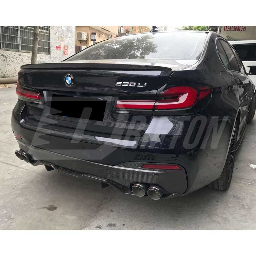 MP Style Carbon Fiber Rear Diffuser For BMW 5 Series G30 G38 2017-2023