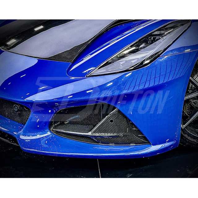 OD Style Dry Carbon Fiber Front Bumper Air Intake Vent For Lotus Emira