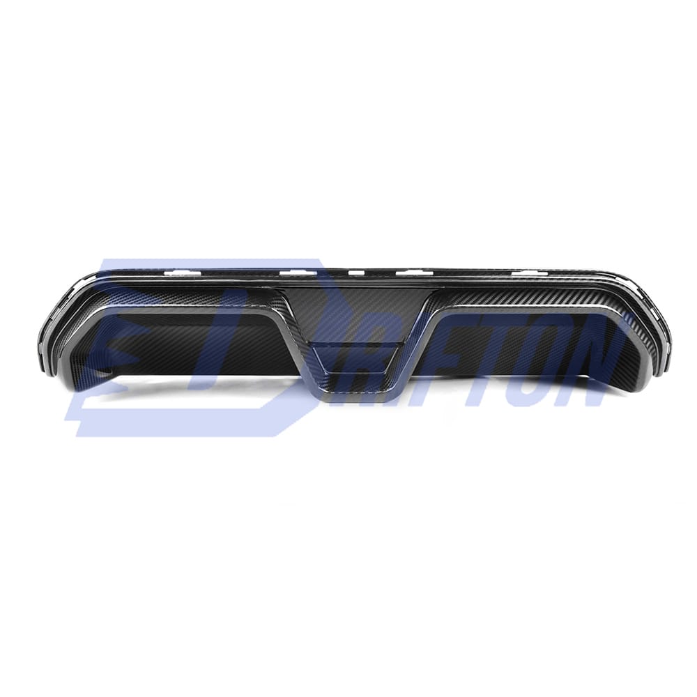 CS Style Dry Carbon Fiber Rear Diffuser Set For BMW 5 Series G30 G38 2017-2023