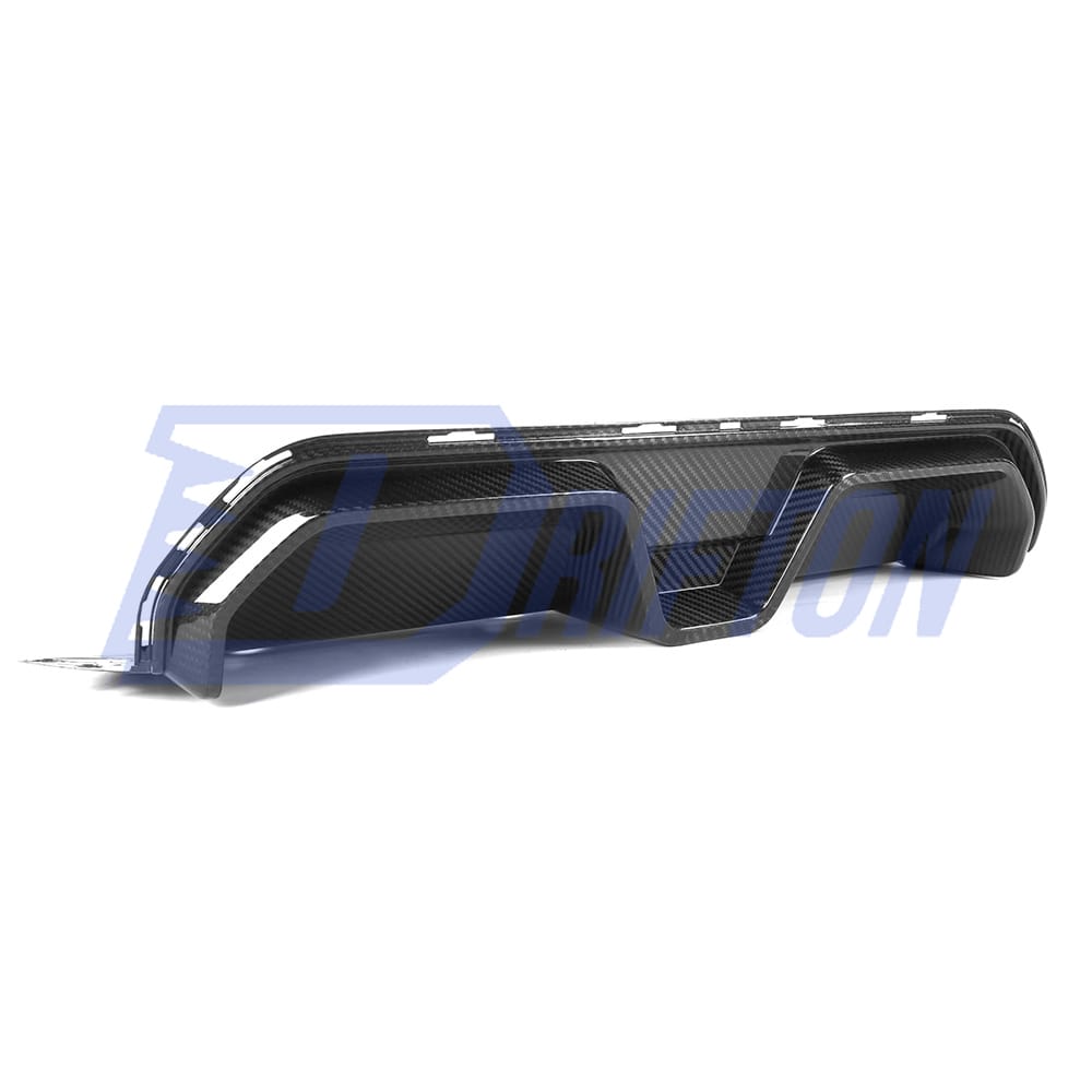 CS Style Dry Carbon Fiber Rear Diffuser Set For BMW 5 Series G30 G38 2017-2023