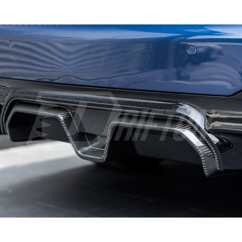 CS Style Dry Carbon Fiber Rear Diffuser Set For BMW 5 Series G30 G38 2017-2023
