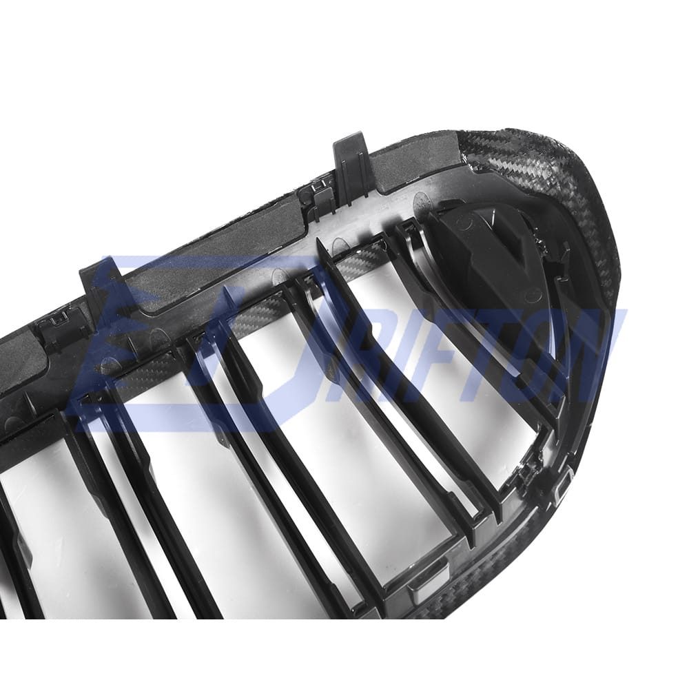 Dry Carbon Fiber Dual Slat Front Grille For BMW 5 Series G30 G38 2017-2019