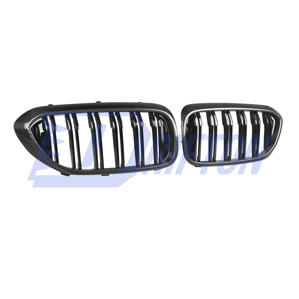 Dry Carbon Fiber Dual Slat Front Grille For BMW 5 Series G30 G38 2017-2019
