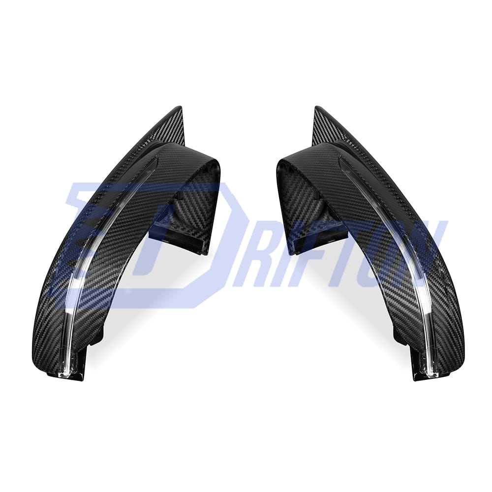 M4 Style Dry Carbon Fiber Side Mirror Cover For BMW 5 Series G30 G38 2017-2023