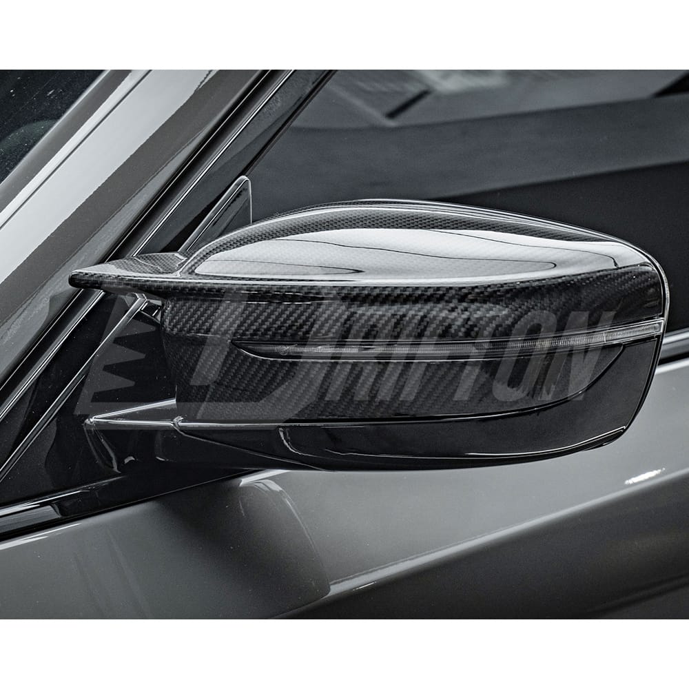 M4 Style Dry Carbon Fiber Side Mirror Cover For BMW 5 Series G30 G38 2017-2023