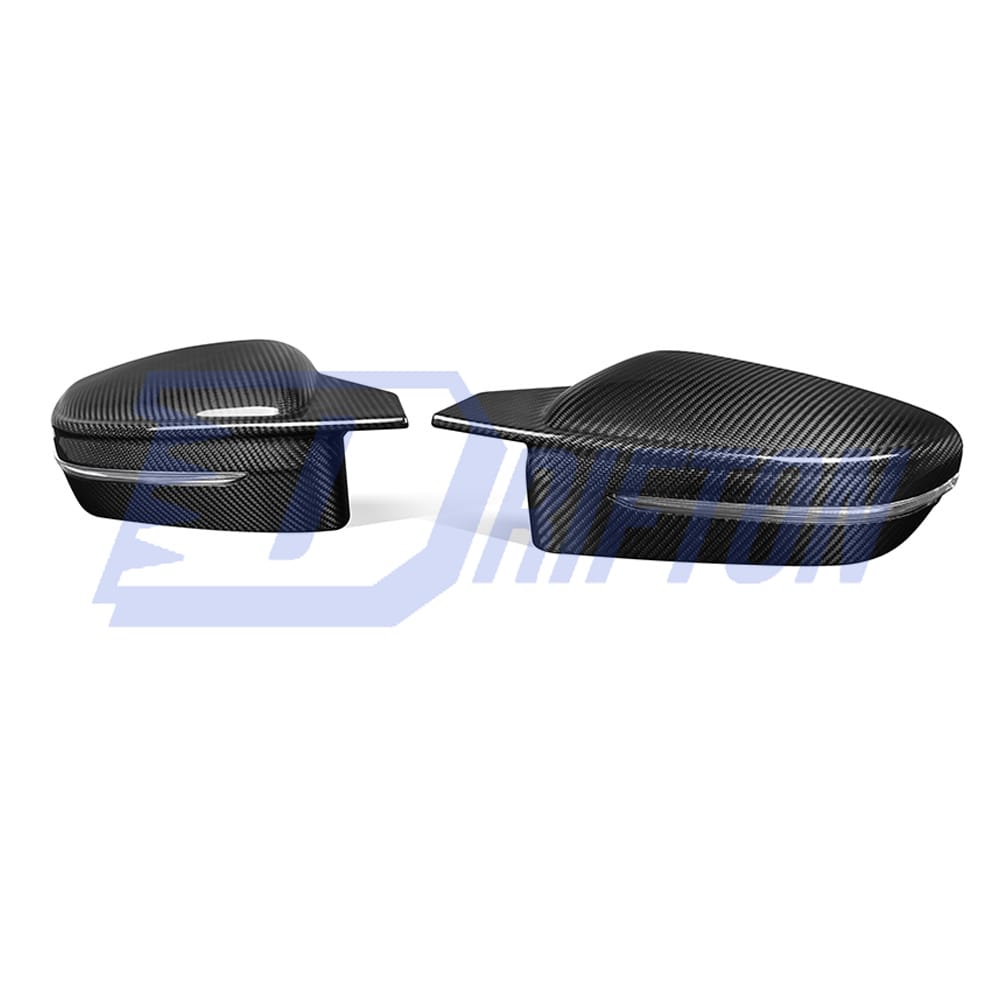 M4 Style Dry Carbon Fiber Side Mirror Cover For BMW 5 Series G30 G38 2017-2023