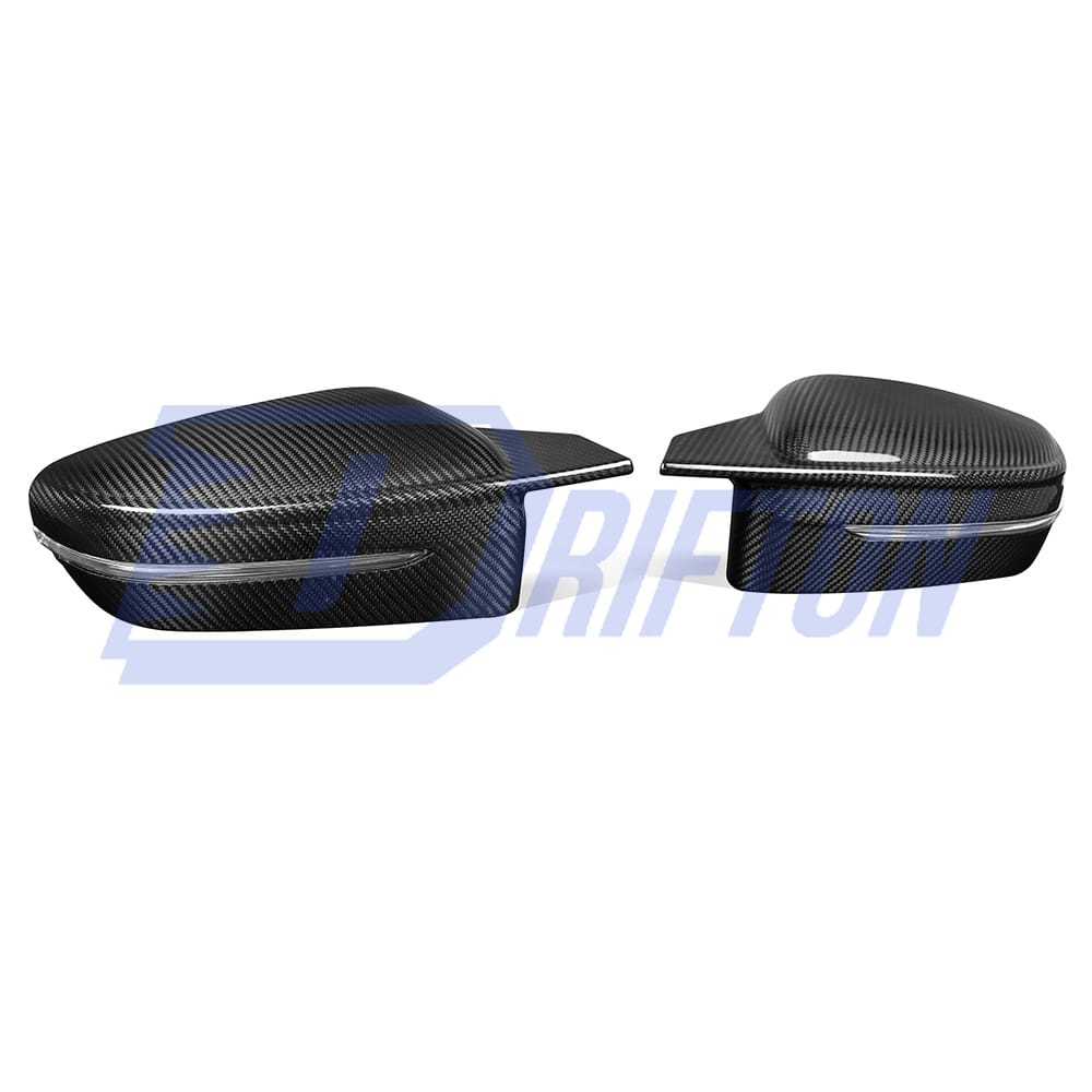 M4 Style Dry Carbon Fiber Side Mirror Cover For BMW 5 Series G30 G38 2017-2023