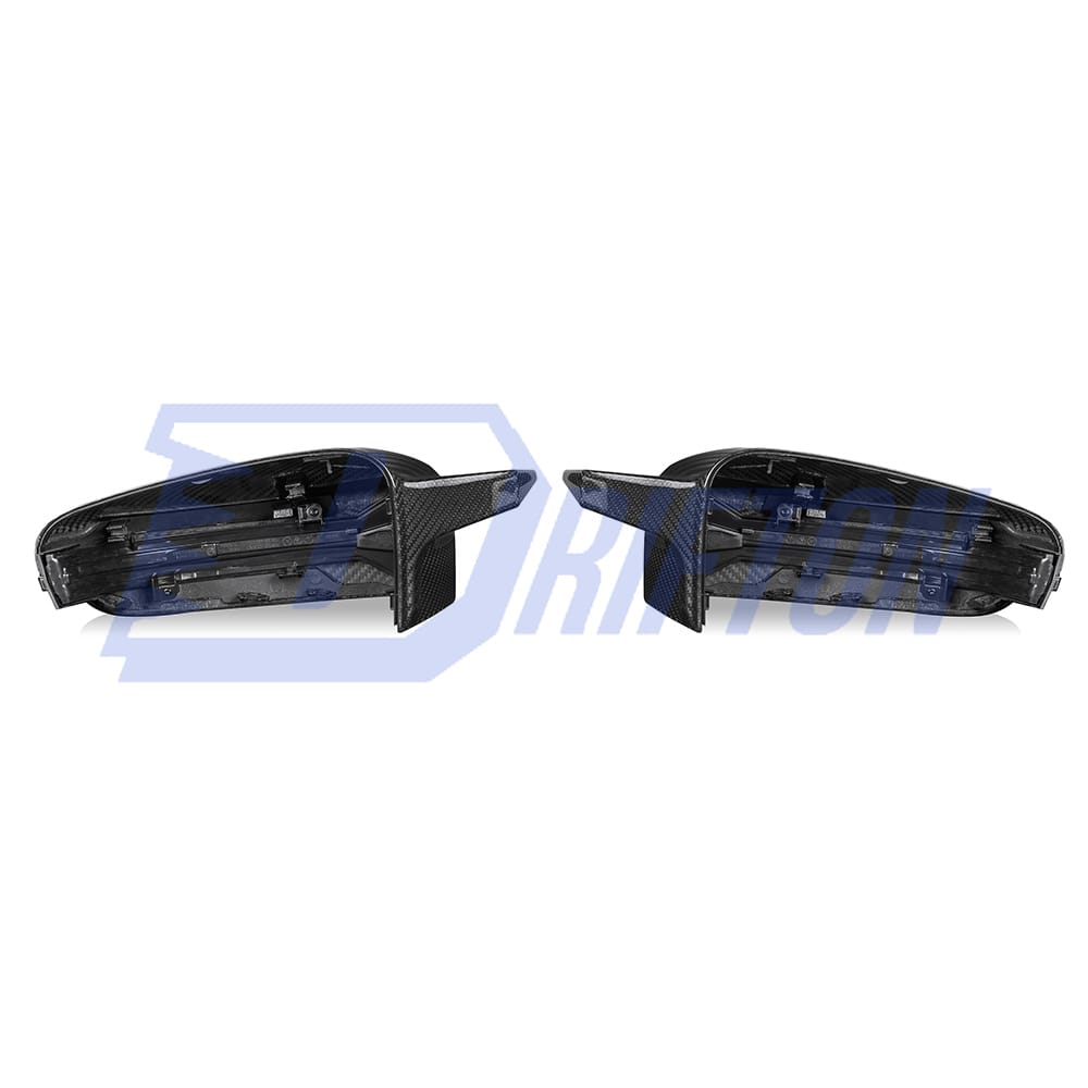 M4 Style Dry Carbon Fiber Side Mirror Cover For BMW 5 Series G30 G38 2017-2023