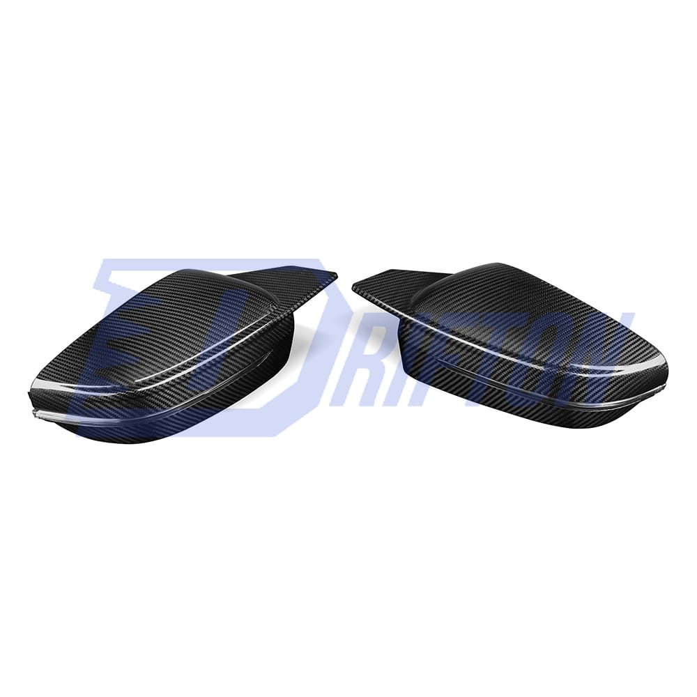 M4 Style Dry Carbon Fiber Side Mirror Cover For BMW 5 Series G30 G38 2017-2023