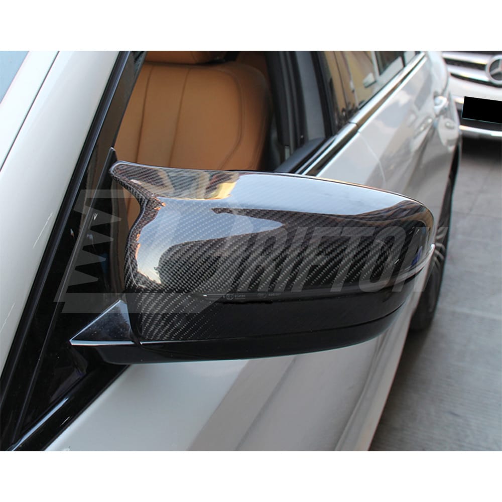 M5 Style Dry Carbon Fiber Side Mirror Cover For BMW 5 Series G30 G38 2017-2023