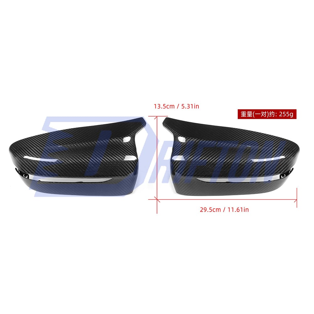 M5 Style Dry Carbon Fiber Side Mirror Cover For BMW 5 Series G30 G38 2017-2023