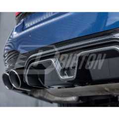 CS Style Dry Carbon Fiber Rear Diffuser Set For BMW 5 Series G30 G38 2017-2023