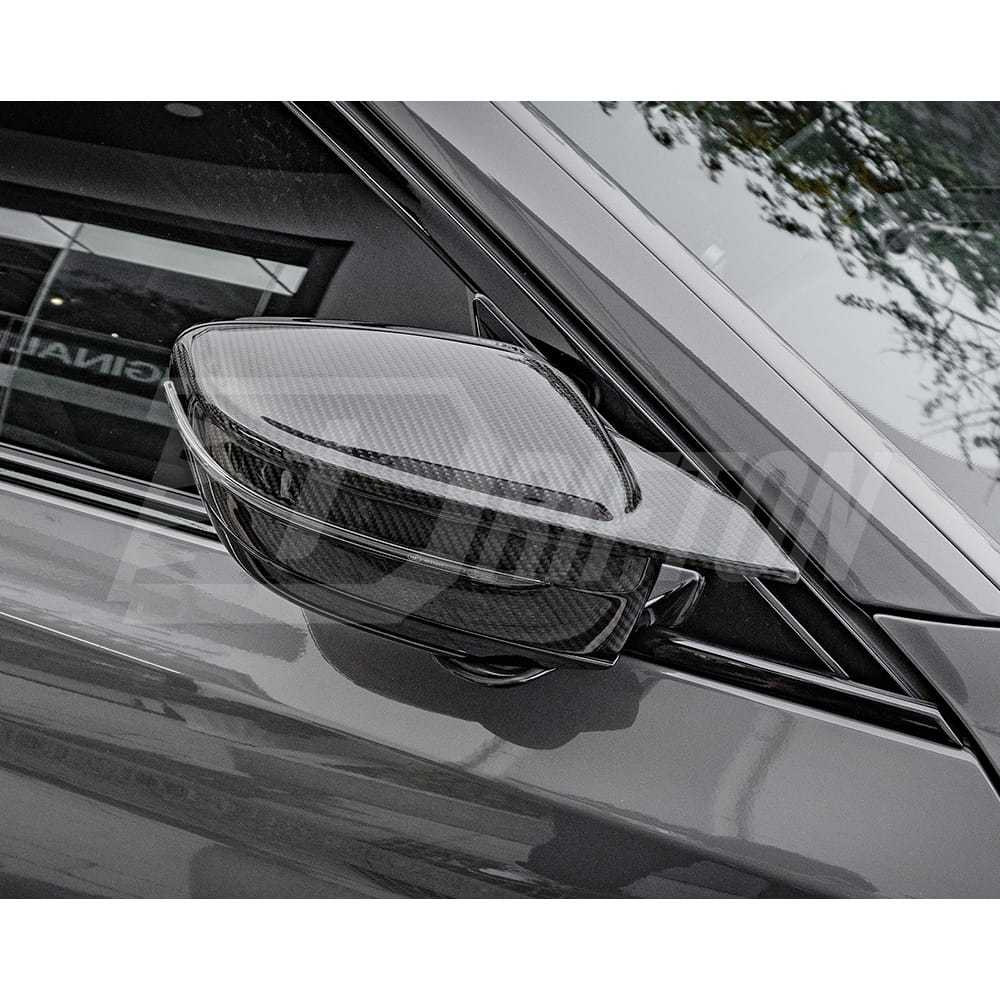 M4 Style Dry Carbon Fiber Side Mirror Cover For BMW 5 Series G30 G38 2017-2023