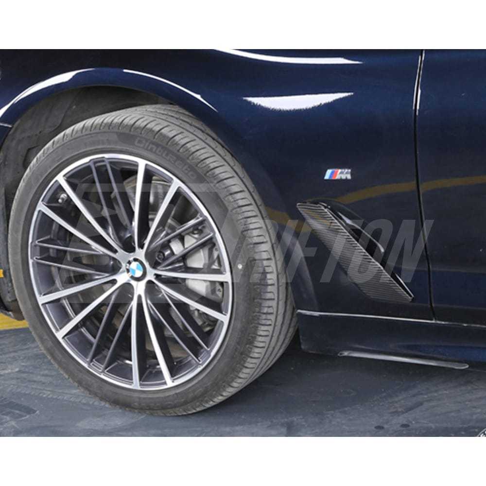 Dry Carbon Fiber Fender Vent Cover Trim For BMW 5 Series G30 G38 2017-2023