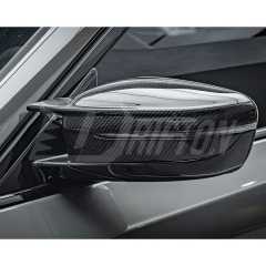 M4 Style Dry Carbon Fiber Side Mirror Cover For BMW 5 Series G30 G38 2017-2023