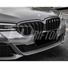 Dry Carbon Fiber Dual Slat Grille For BMW 5 Series G30 G38 LCI 2020-2023