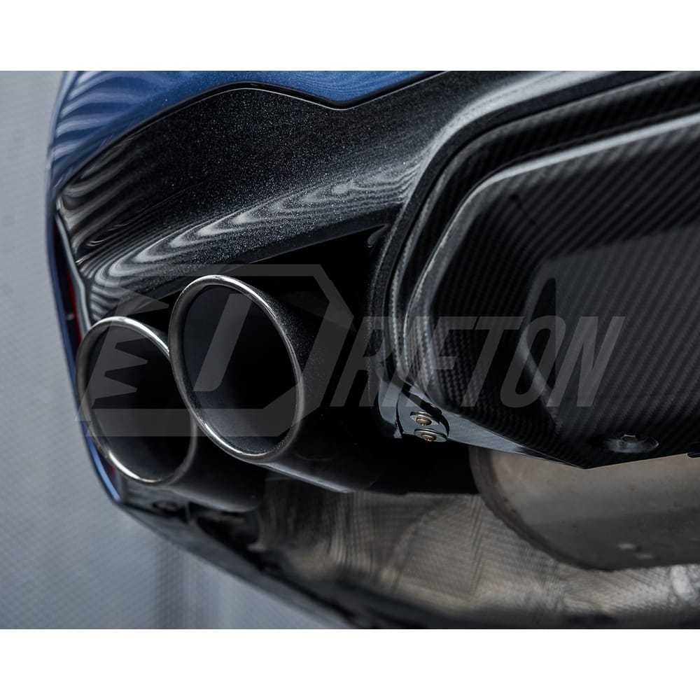 CS Style Dry Carbon Fiber Rear Diffuser Set For BMW 5 Series G30 G38 2017-2023