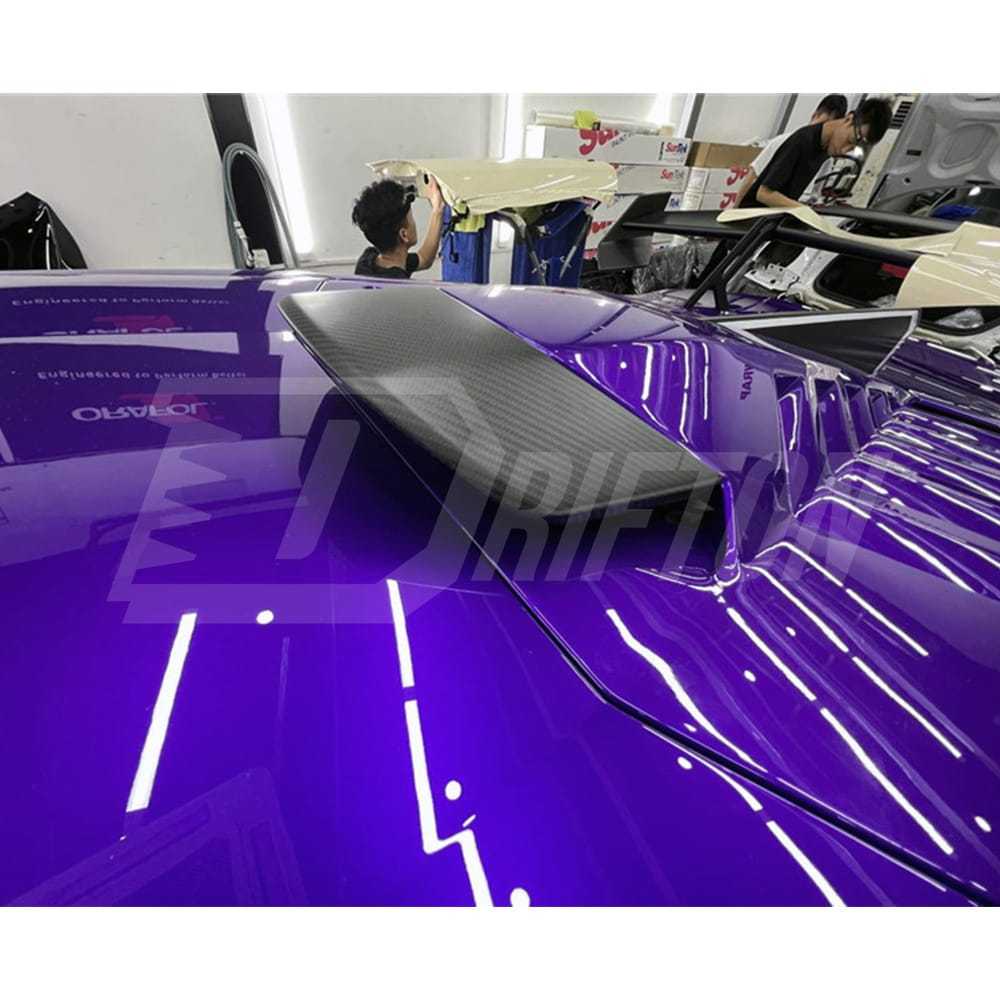 Dry Carbon Fiber Rear Engine Hood Scoop For Lamborghini Huracan STO